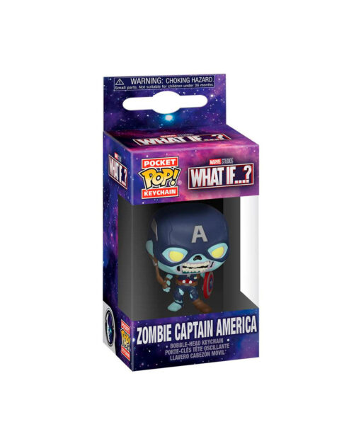 LLAVERO POP MARVEL WHAT IF ZOMBIE CAPTAIN AMERICA - Image 2