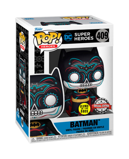 FIGURA POP DC HEROES BATMAN DIA DE LOS MUERTOS GLOW IN THE DARK - Image 3