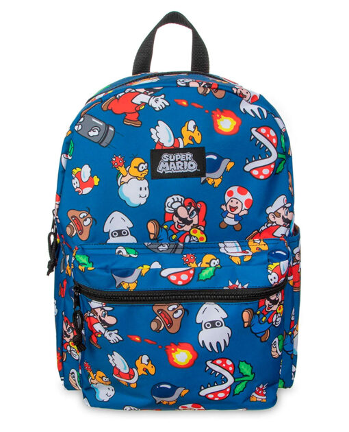 MOCHILA BIOWORLD SUPER MARIO BROS KIDS AZUL