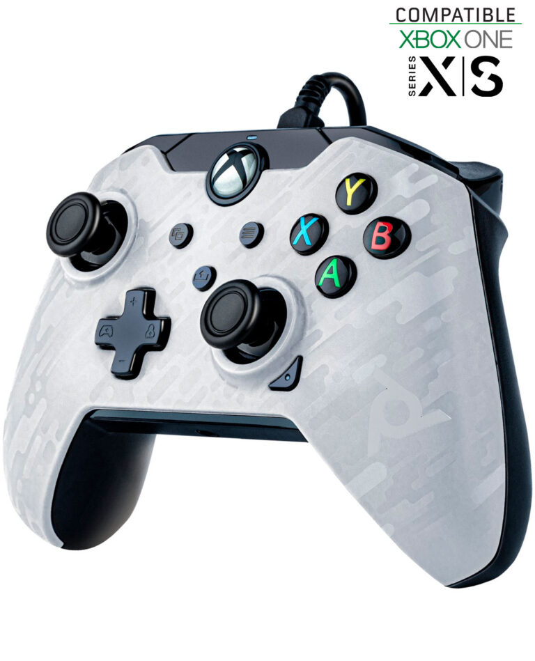 CONTROL ALAMBRICO XBOX SERIE X PDP WHITE CAMO