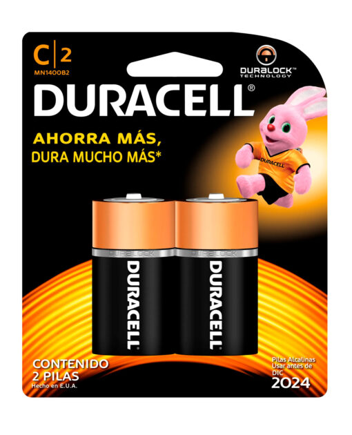 PILAS DURACELL CB C 2 CELLS