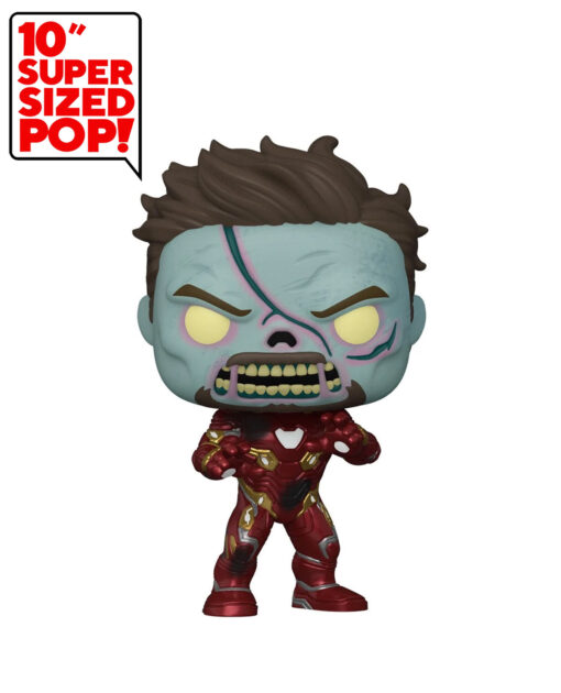 FIGURA POP MARVEL WHAT IF IRON MAN ZOMBIE JUMBO