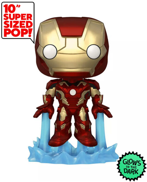 FIGURA POP MARVEL IRON MAN JUMBO GLOW IN THE DARK