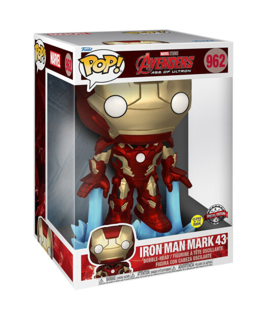 FIGURA POP MARVEL IRON MAN JUMBO GLOW IN THE DARK - Image 3