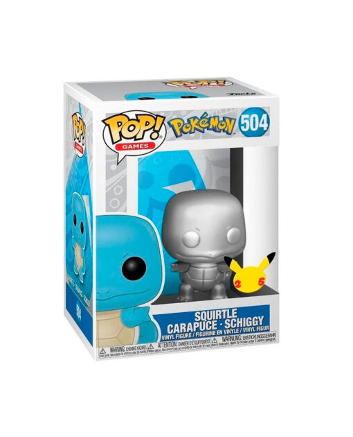 FIGURA POP GAMES POKEMON SQUIRTLE SILVER - Image 2