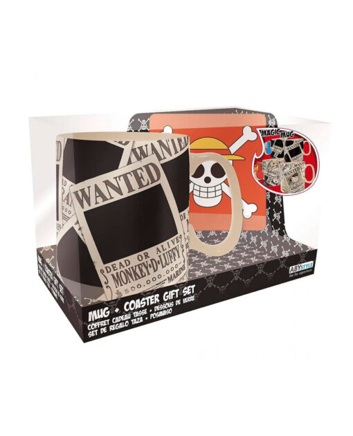 SET DE TAZA Y PORTAVASO ONE PIECE STRW HAT CREW