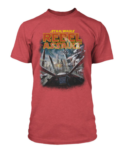 PLAYERA ROJA STAR WARS REBEL ASSAULT CHICA