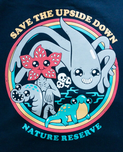 SUDADERA AZUL STRANGER THINGS UPSIDE DOWN KAWAII MEDIANA - Image 3