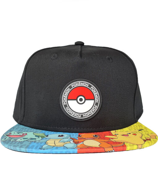 GORRA BIOWORLD NEGRA POKEMON FRIENDS
