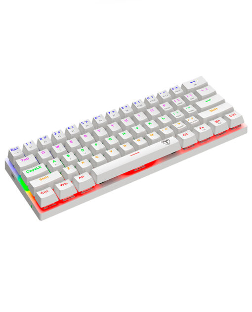TECLADO MECANICO REDUCIDO ARENA BLANCO RGB - Image 3