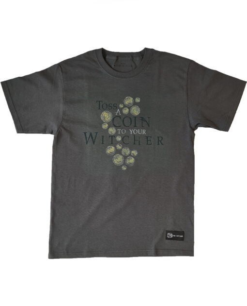 PLAYERA GRIS THE WITCHER TOSS A COIN GRANDE