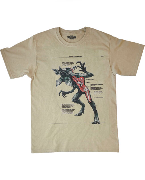 PLAYERA BEIGE ANATOMIA DEL DEMOGORGON MEDIANA