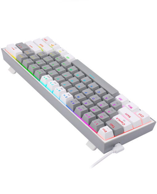 TECLADO MECANICO REDRAGON FIZZ PRO WIRELESS K616 RGB GRIS BLANCO - Image 3