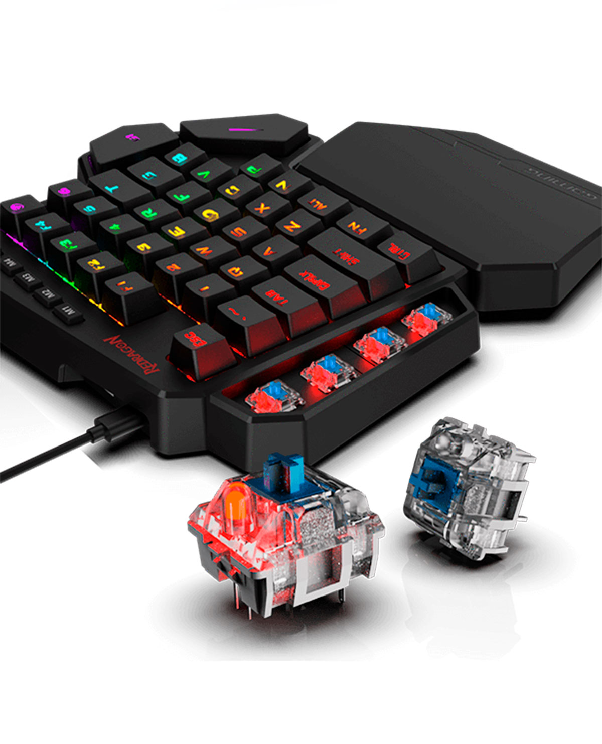 TECLADO MECANICO REDRAGON DITI K585 RGB SWITCH BROWN - Image 4