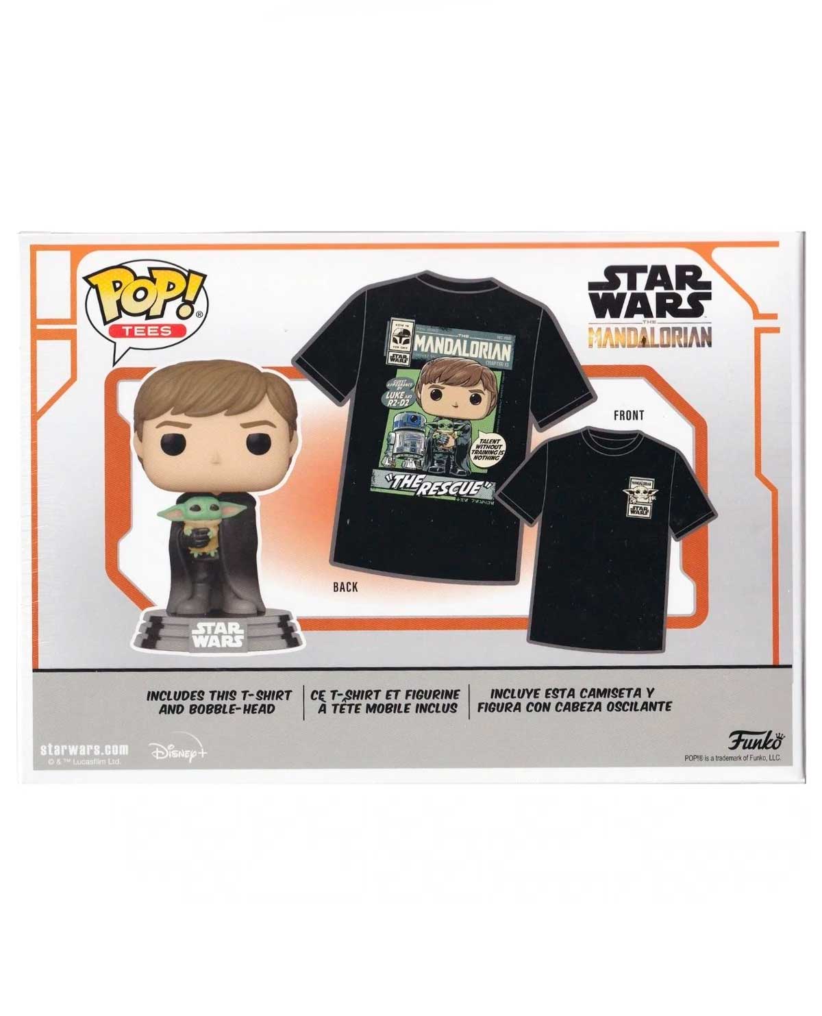 FIGURA POP AND TEE THE MANDALORIAN LUKE WITH CHILD GRANDE - Image 2