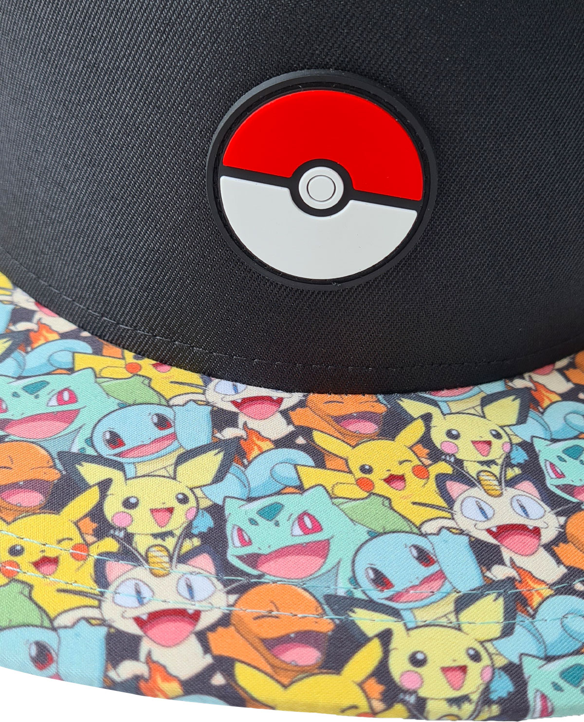GORRA BIOWORLD NEGRA LOGO POKEBALL - Image 3