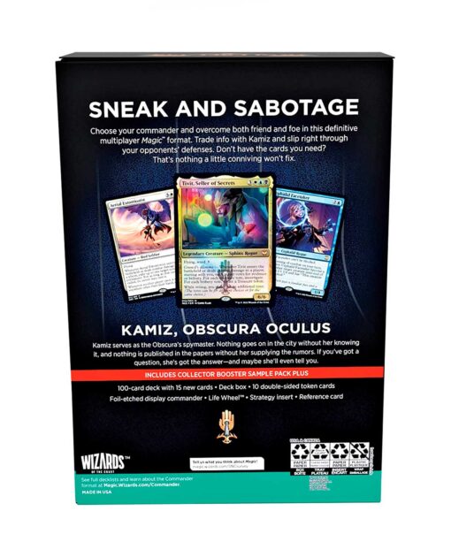 MAGIC THE GATHERING STREETS OF NEW CAPENNA COMMANDER DECK OBSCURA OPERATION INGLES - Image 3