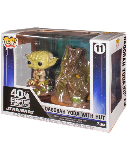 FIGURA POP STAR WARS THE EMPIRE STRIKES BACK DAGOBAH YODA WITH HUT - Image 2