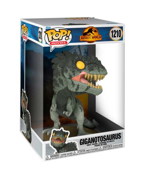 FIGURA POP MOVIES JUMBO JURASSIC WORLD DOMINION GIGANOTOSAURUS - Image 2