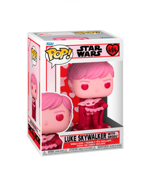 FIGURA POP STAR WARS VALENTINES LUKE AND GROGU - Image 3