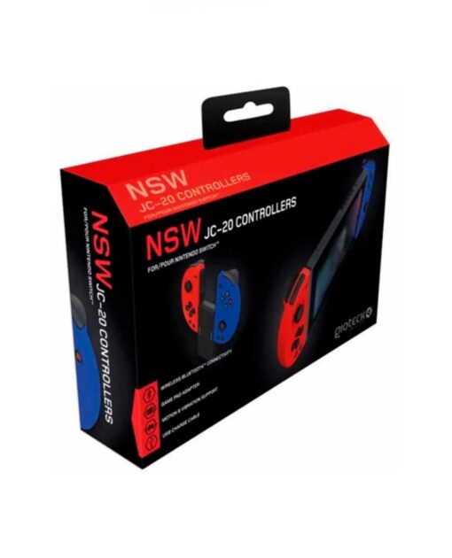CONTROLES INALAMBRICOS NINTENDO SWITCH SNAP JC 50 RED AND BLUE - Image 2