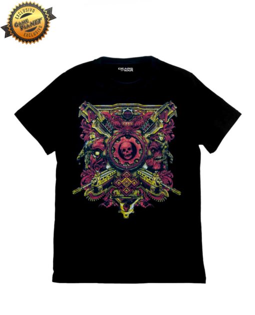 PLAYERA NEGRA GEARS OF WAR ANIVERSARIO MEDIANA