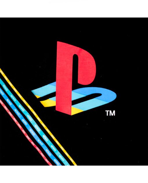 SUDADERA NEGRA PLAYSTATION RETRO RAYAS CHICA - Image 2