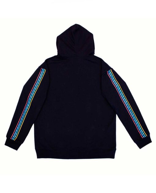 SUDADERA NEGRA PLAYSTATION RETRO RAYAS CHICA - Image 4