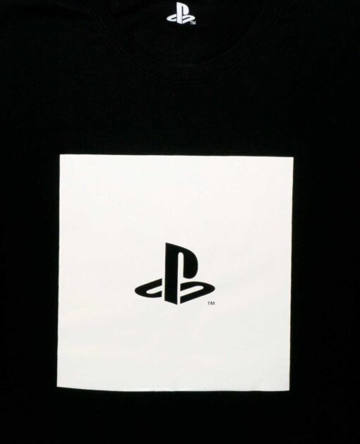 PLAYERA PLAYSTATION NEGRA LOGO CON CUADRO BLANCO GRANDE - Image 3