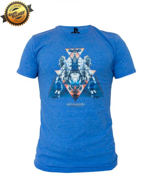 PLAYERA HORIZON ZERO DAWN ATRONADOR AZUL CHICA