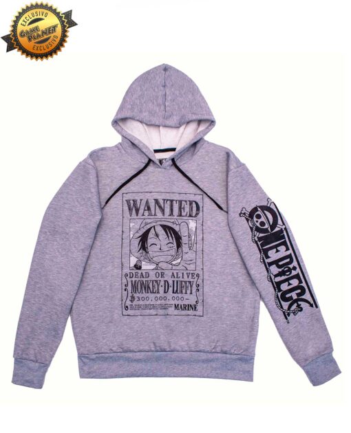 SUDADERA WANTED ONE PIECE EXTRA CHICA