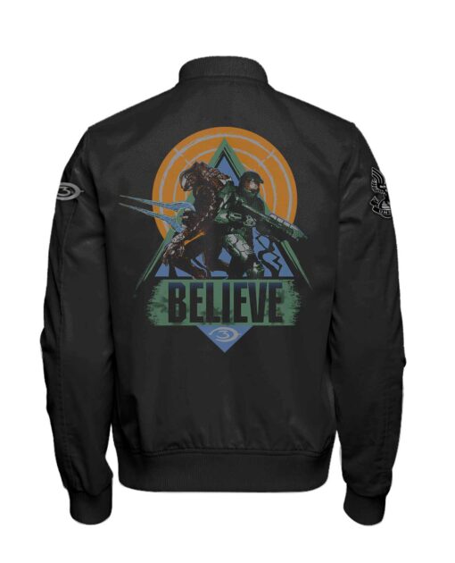 BOMBER JACKET NEGRA HALO 3 20 ANIVERSARIO CHICA - Image 2