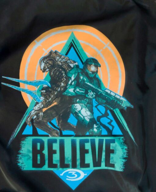 BOMBER JACKET NEGRA HALO 3 20 ANIVERSARIO CHICA - Image 3