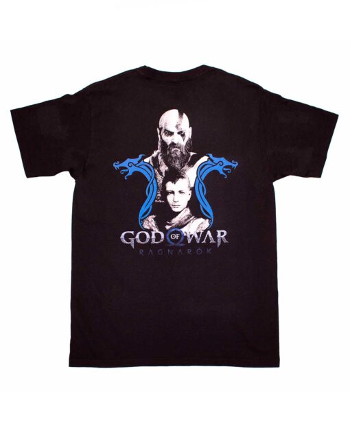 PLAYERA NEGRA GOD OF WAR RAGNAROK RUNIC SERPENT EXTRA CHICA - Image 2
