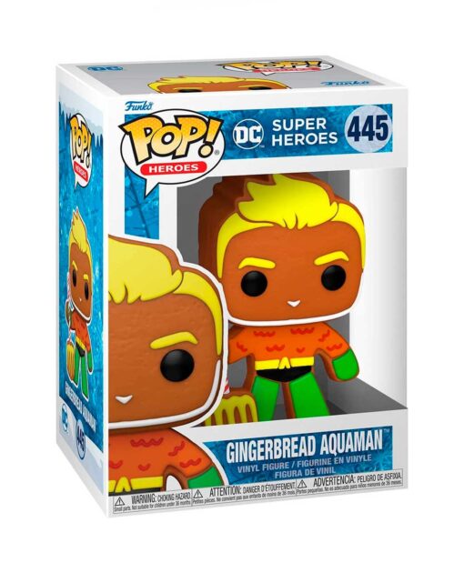 FIGURA POP HOLIDAY SUPER HEROES DC GINGERBREAD AQUAMAN - Image 2