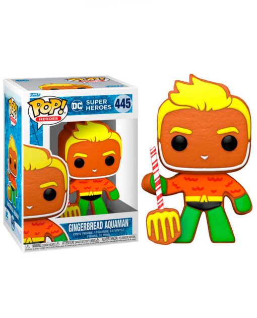 FIGURA POP HOLIDAY SUPER HEROES DC GINGERBREAD AQUAMAN - Image 3