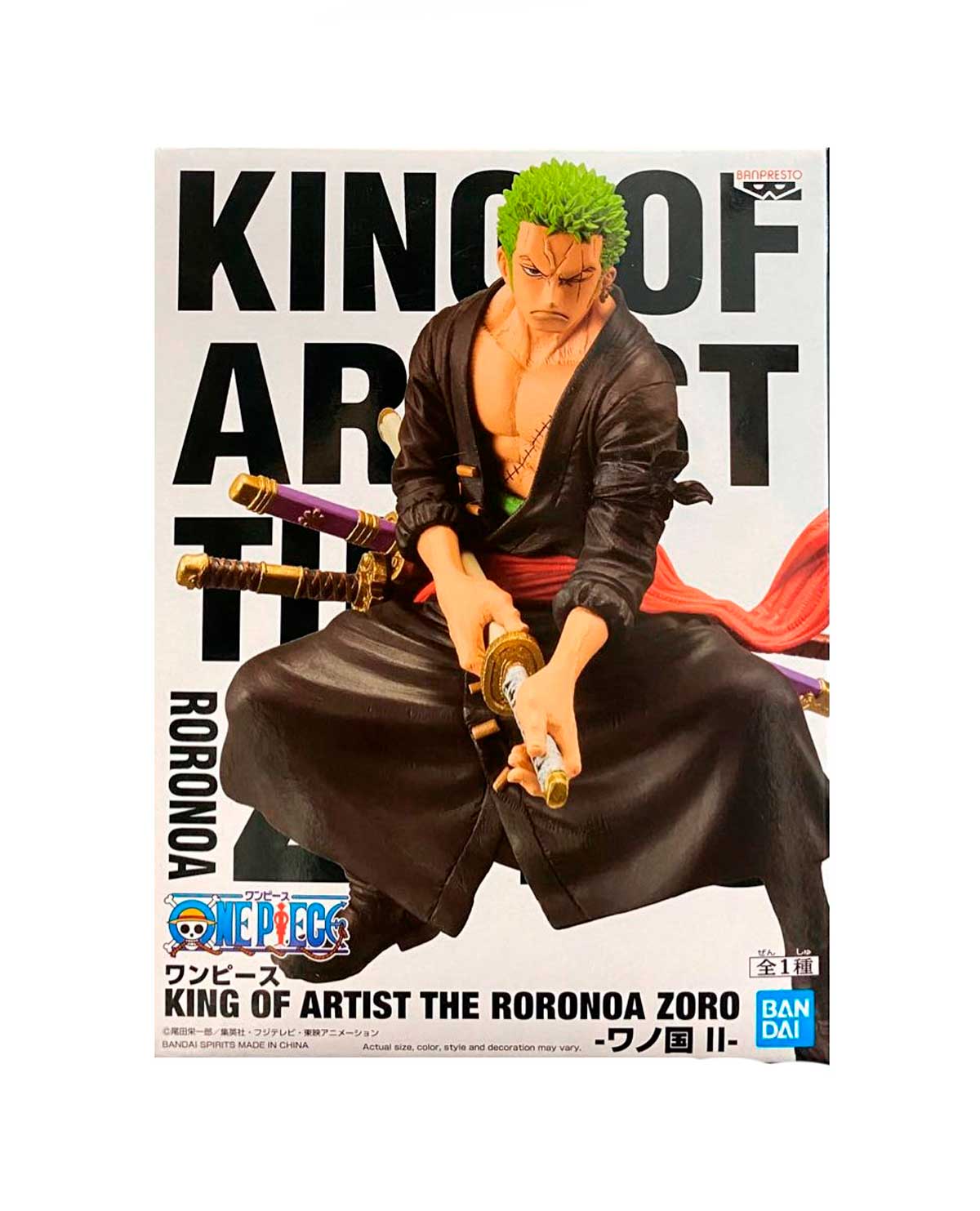 FIGURA DE ACCION BANPRESTO ONE PIECE KING OF ARTIST THE RORONDA ZORO WANAKUNI - Image 4