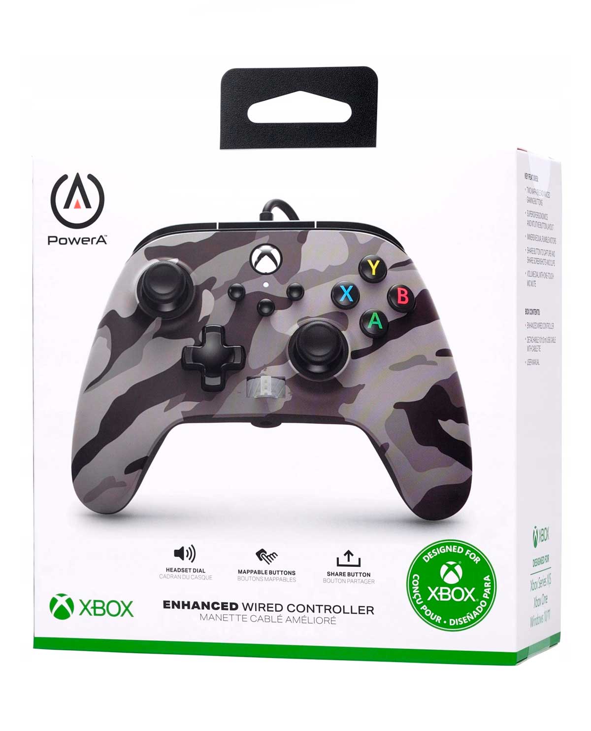 CONTROL ALAMBIRCO XBOX ONE POWER A ARTIC CAMO - Image 4