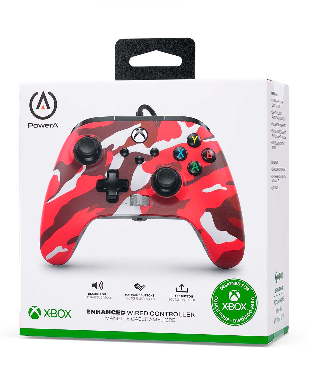 CONTROL XBOX ONE ALAMBRICO POWER A RED CAMO - Image 4