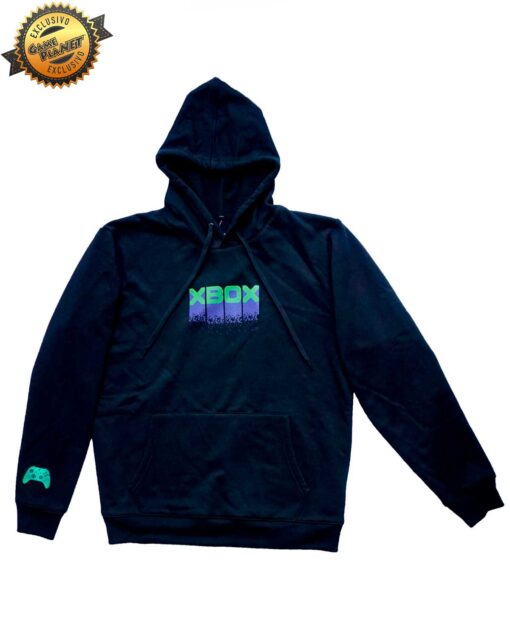 SUDADERA NEGRA XBOX NOSTALGIA CHICA