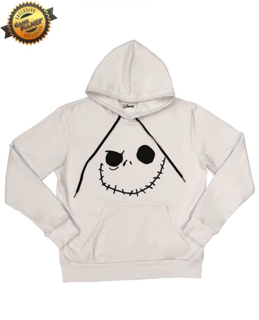 SUDADERA BLANCA JACK SKELLINGTON GRANDE