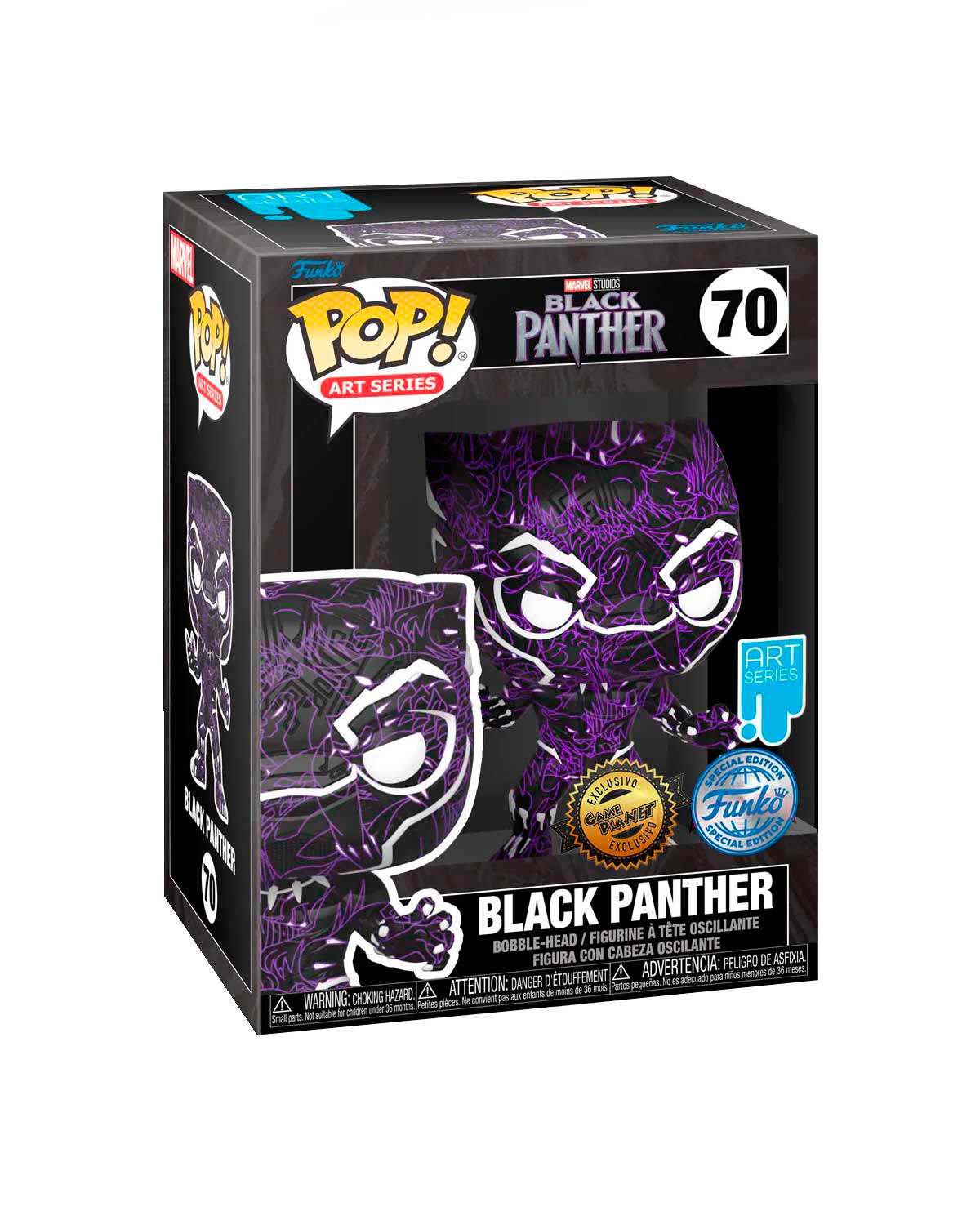 FIGURA POP BLACK PANTHER ART SERIES BLACK PANTHER - Image 2