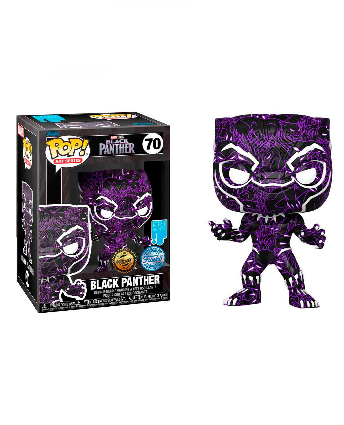 FIGURA POP BLACK PANTHER ART SERIES BLACK PANTHER - Image 3
