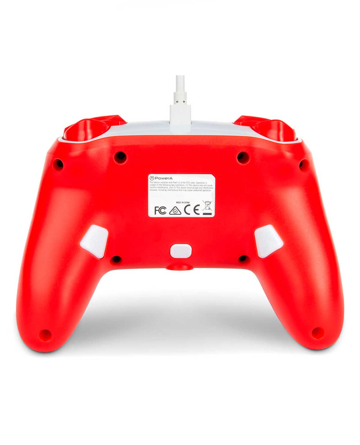 CONTROL NINTENDO SWITCH ALAMBRICO SUPER MARIO BLANCO Y ROJO - Image 2