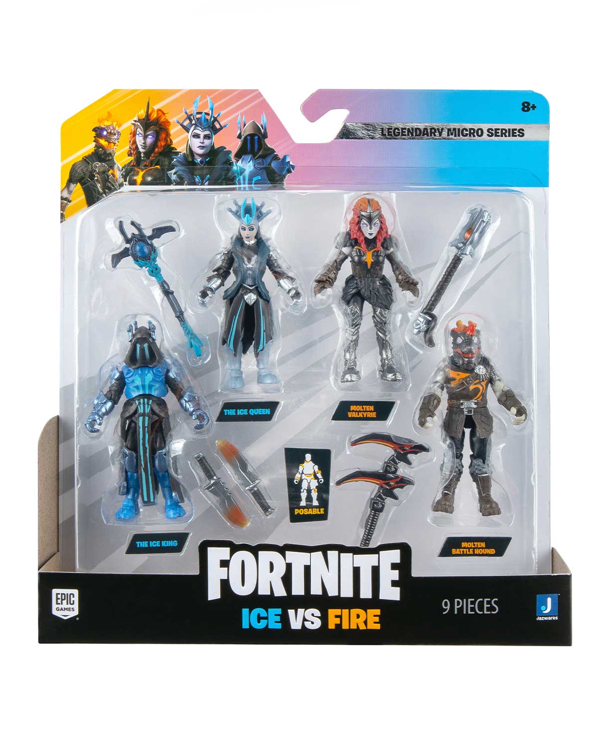 FIGURA ACCION FORNITE ICE VS FIRE 4 PACK - Image 2