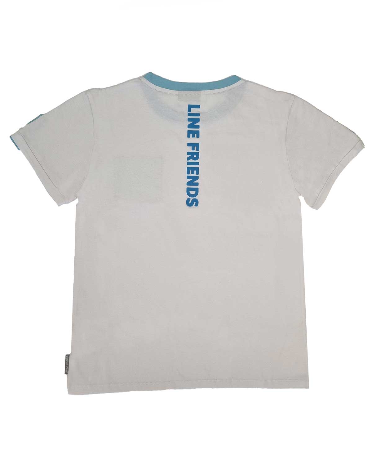 PLAYERA BLANCA CON AZUL BTS FRIENDS UNITALLA - Image 2