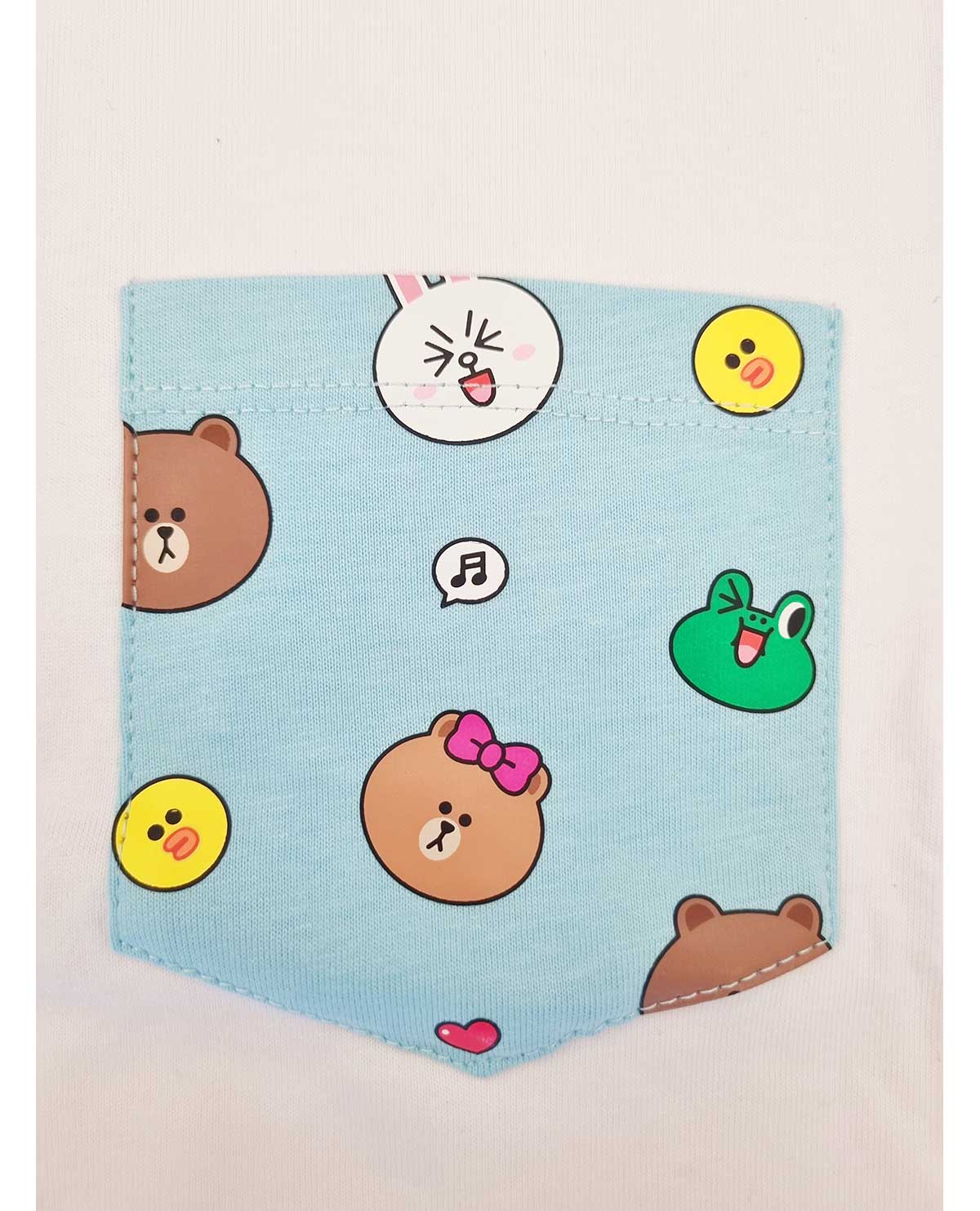 PLAYERA BLANCA CON AZUL BTS FRIENDS UNITALLA - Image 3