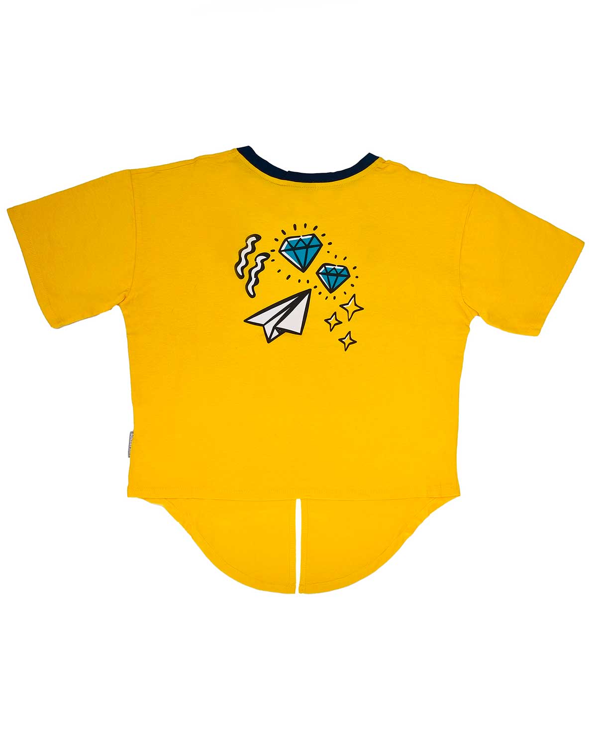 PLAYERA CROPTOP AMARILLA BTS UNITALLA - Image 2