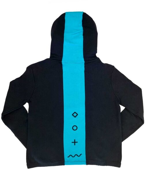 SUDADERA NEGRA CON AZUL BTS LINE FRIENDS UNITALLA - Image 2