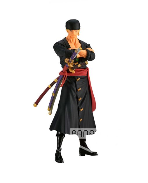 FIGURA DE ACCION BANPRESTO ONE PIECE THE GRANDLINE SERIES WANOKUNI RORONOA ZORO